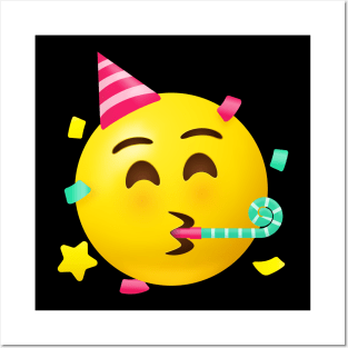 Party face emoji Posters and Art